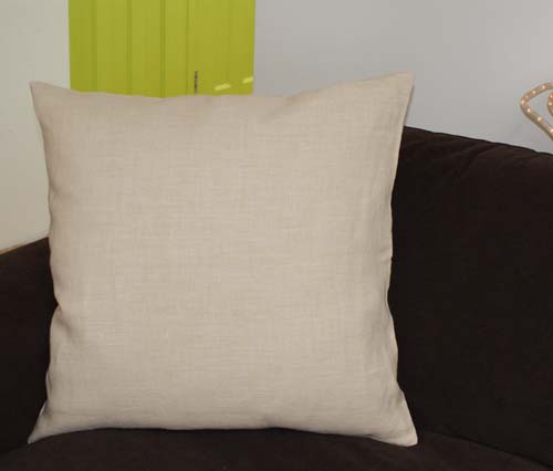60cm x 60cm - Hemp Cushion Cover, choose from 4 colours - Click Image to Close
